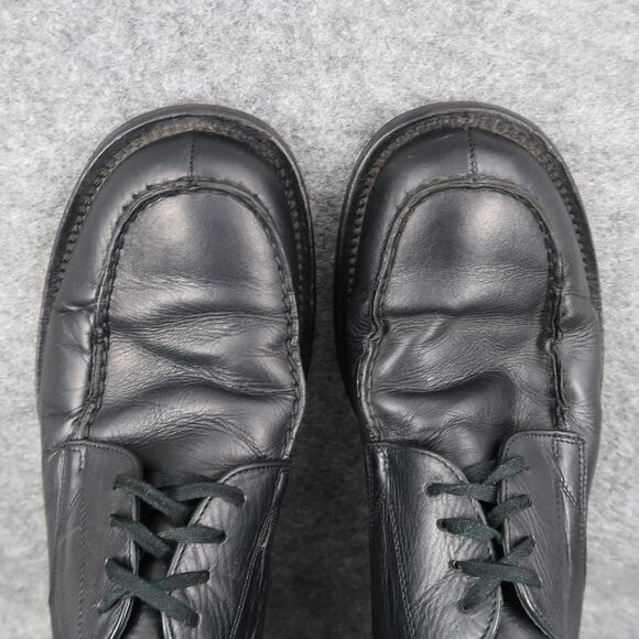 Banana Republic Shoes Mens 9.5 Derby Oxford Black Leather Moc Toe Dress Formal main image 11